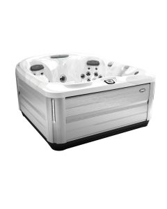 Jacuzzi J-435™ Platinum Brushed Gray Designer Hot Tub with Forward Facing Lounge