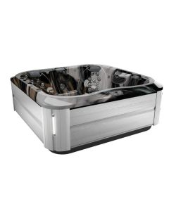 Jacuzzi J-375™ Midnight Brushed Gray Comfort Hot Tub with Largest Lounge Seat