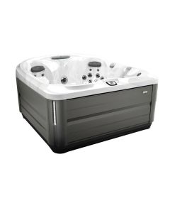 Jacuzzi J-435™ Platinum Smoked Ebony Designer Hot Tub with Forward Facing Lounge